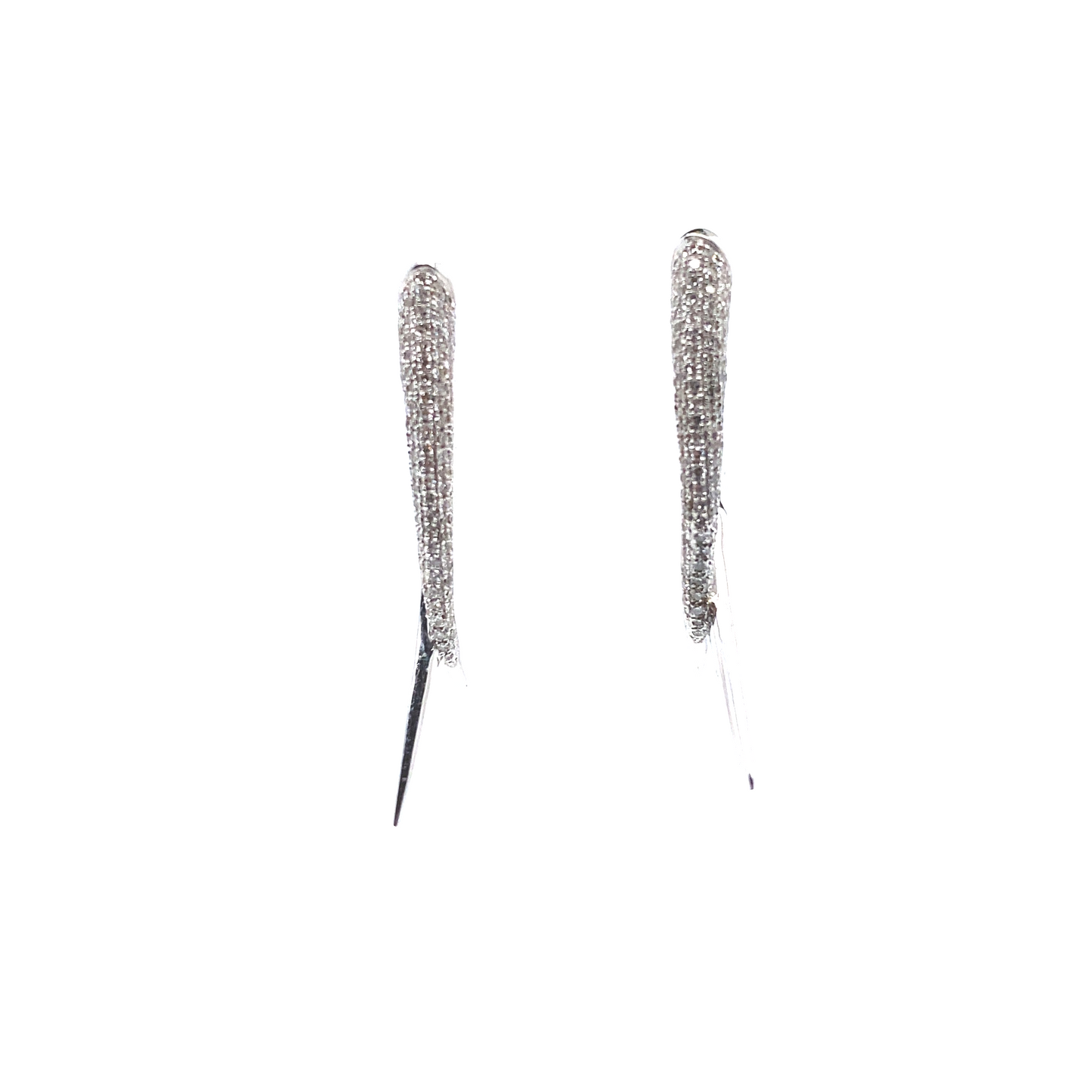 Diamond & White Gold Spike Earrings