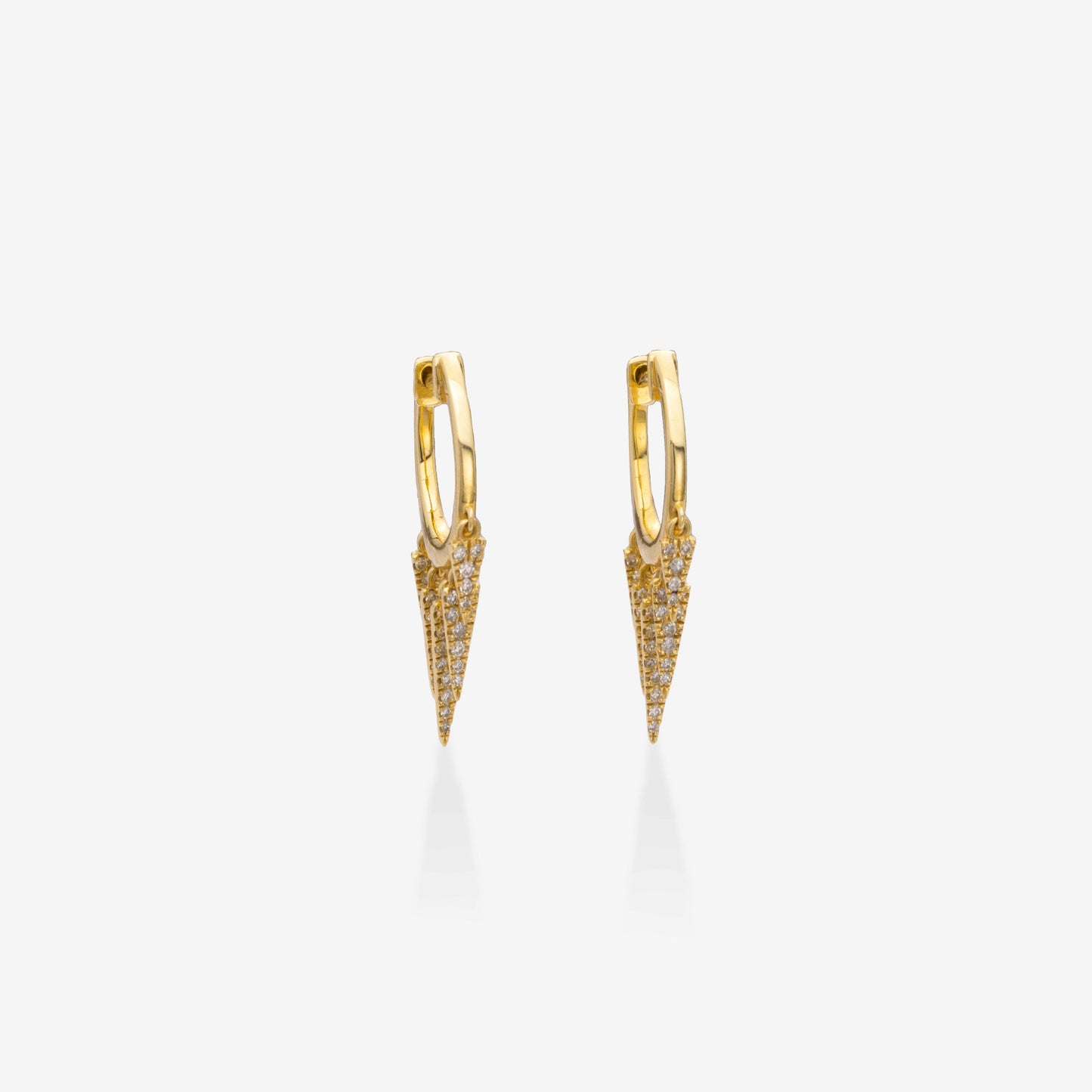 Diamond & Gold Dagger Earrings