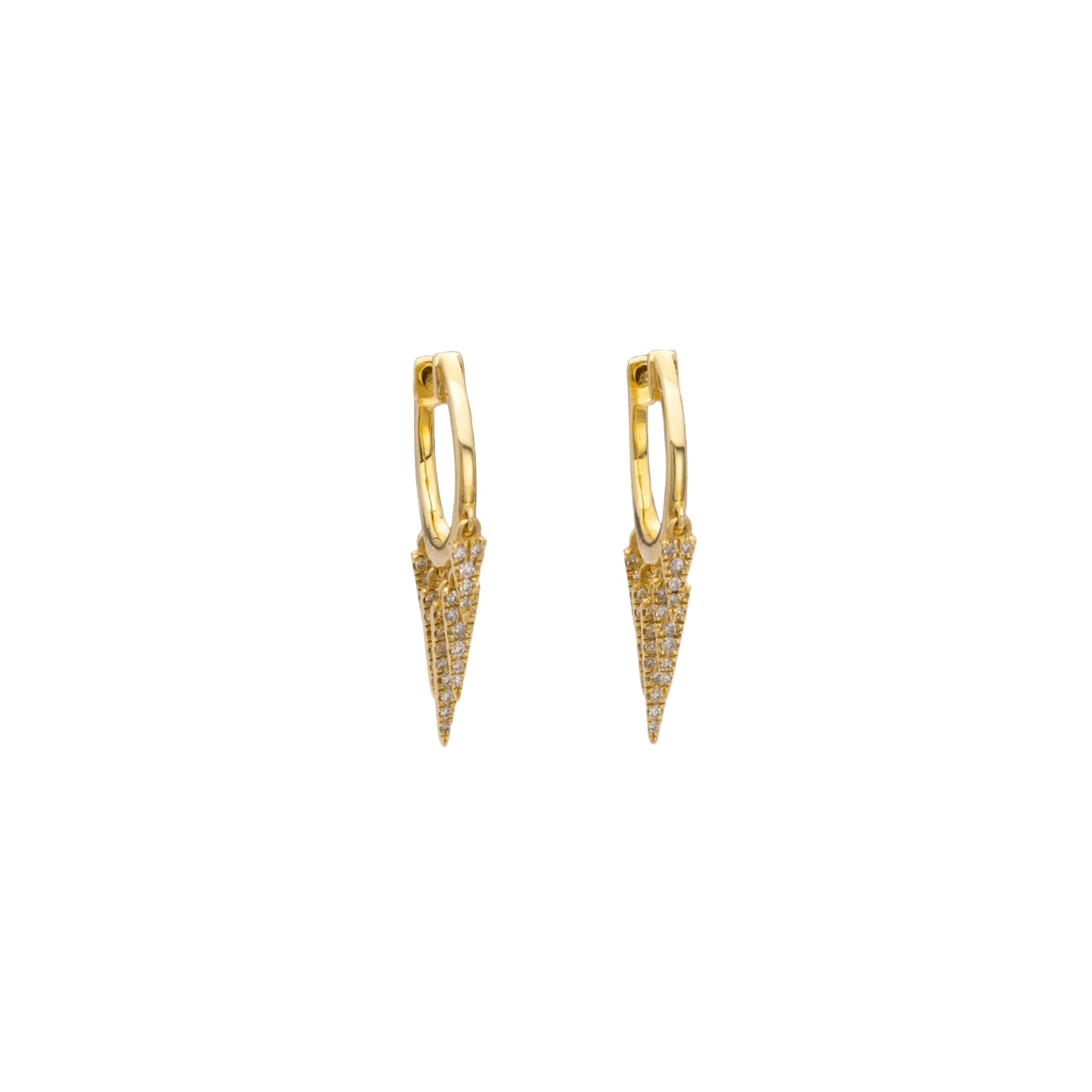 Diamond & Gold Dagger Earrings