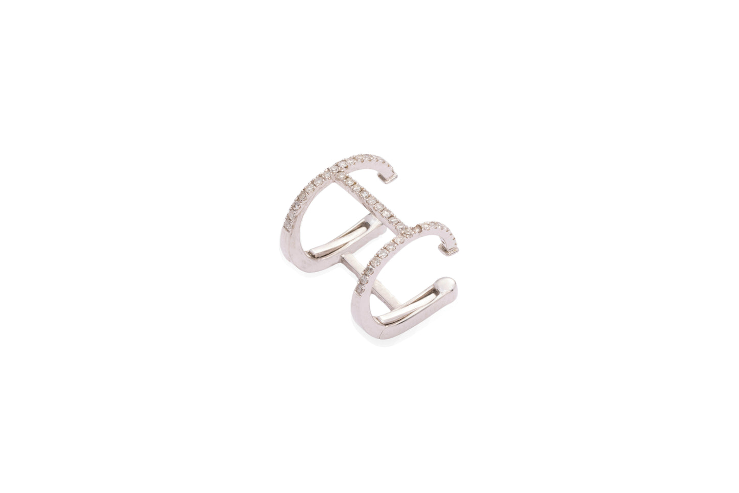 Diamond & White Gold Ear Cuff