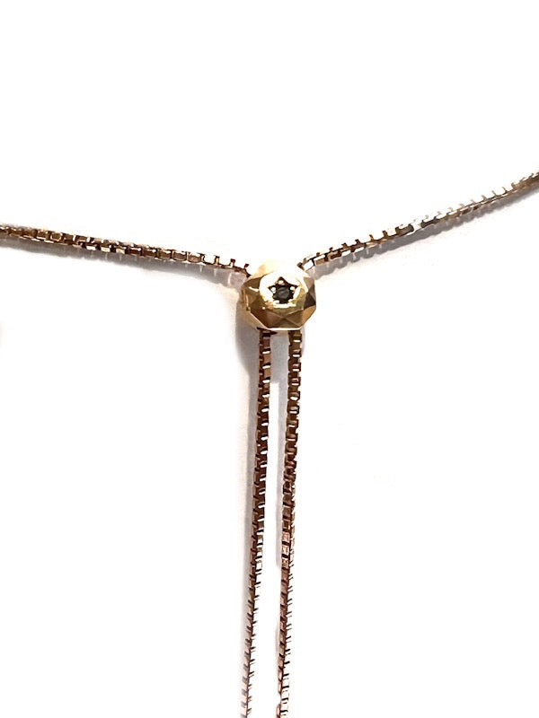 Black Diamond & Gold Adjustable Choker