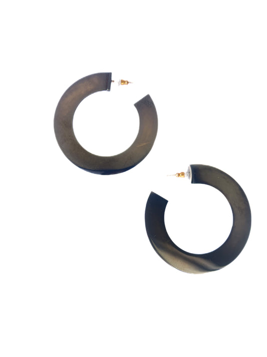 Black Rhodium Hoops