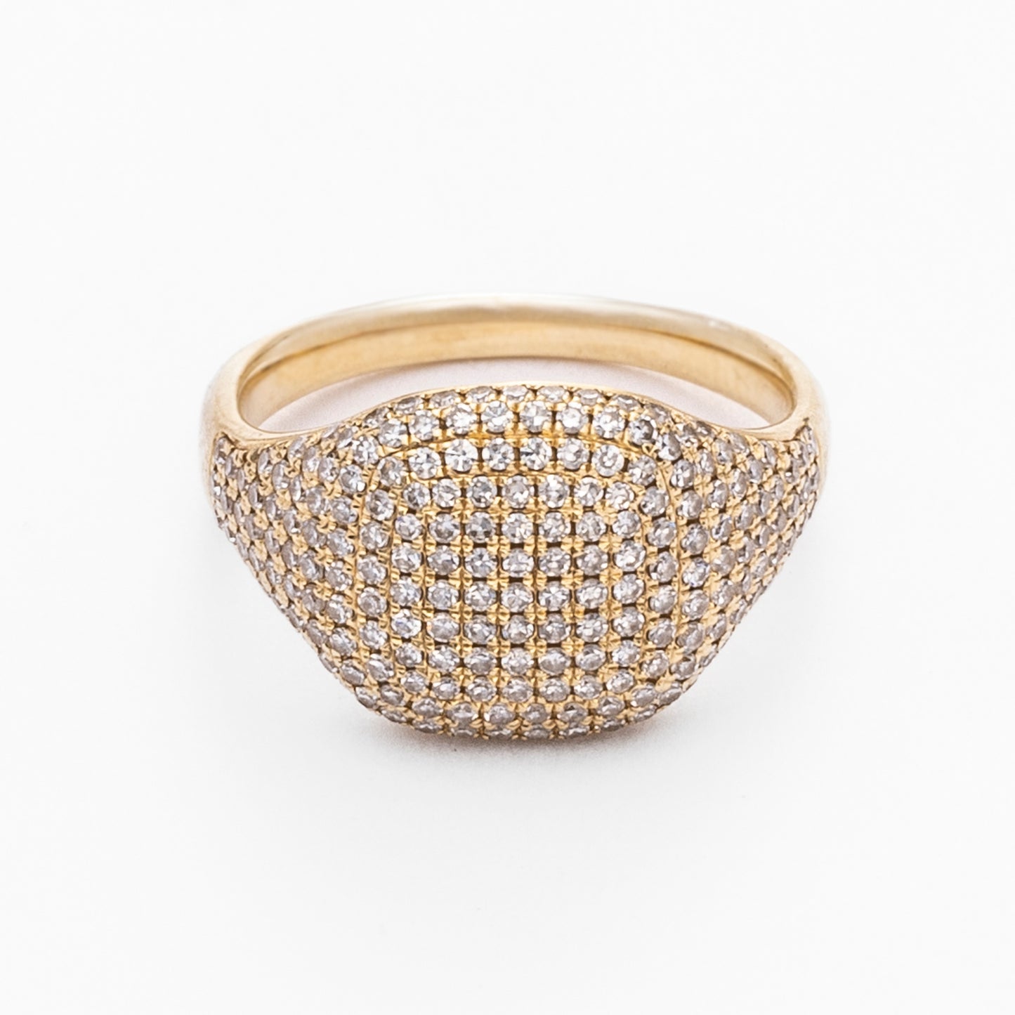 Diamond & Gold Pave Pinky Ring