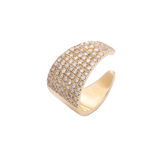 Diamond & Gold Ear Cuff