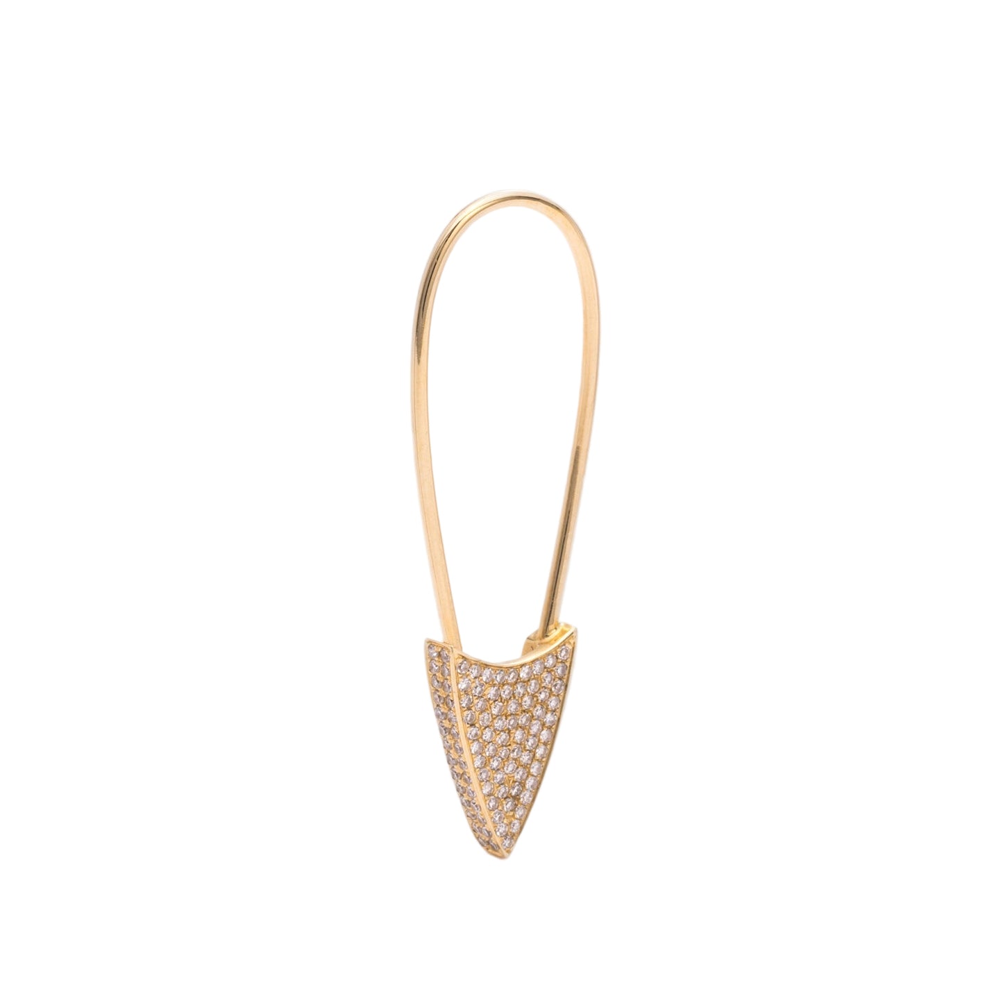 Diamond & Gold Pin Earring