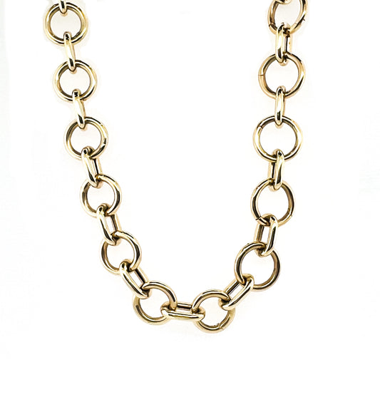 Gold Cuban Charm Necklace