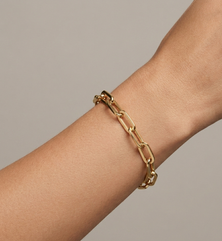Medium Gold Link Bracelet