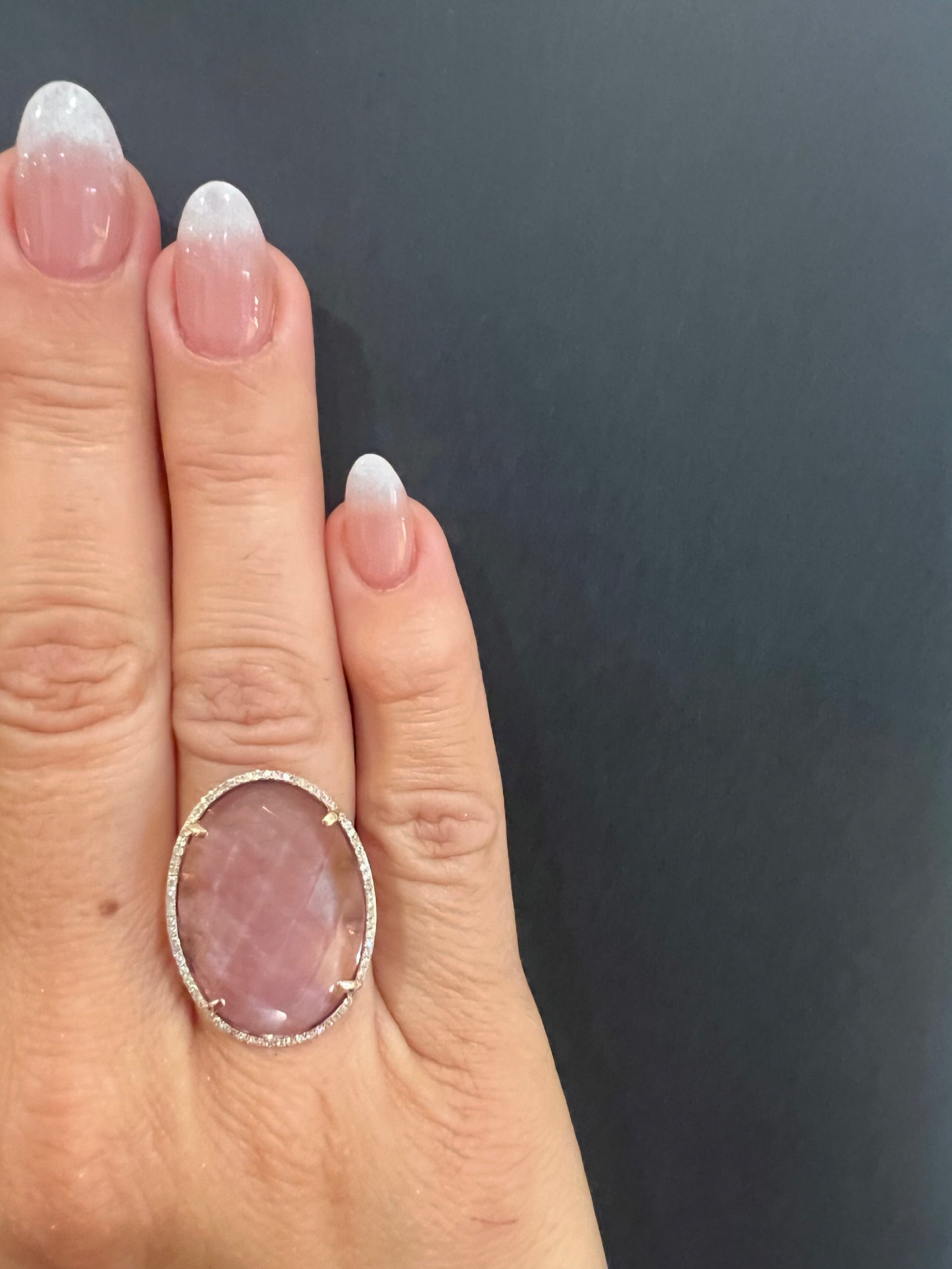 Amethyst, Diamond & Gold Ring