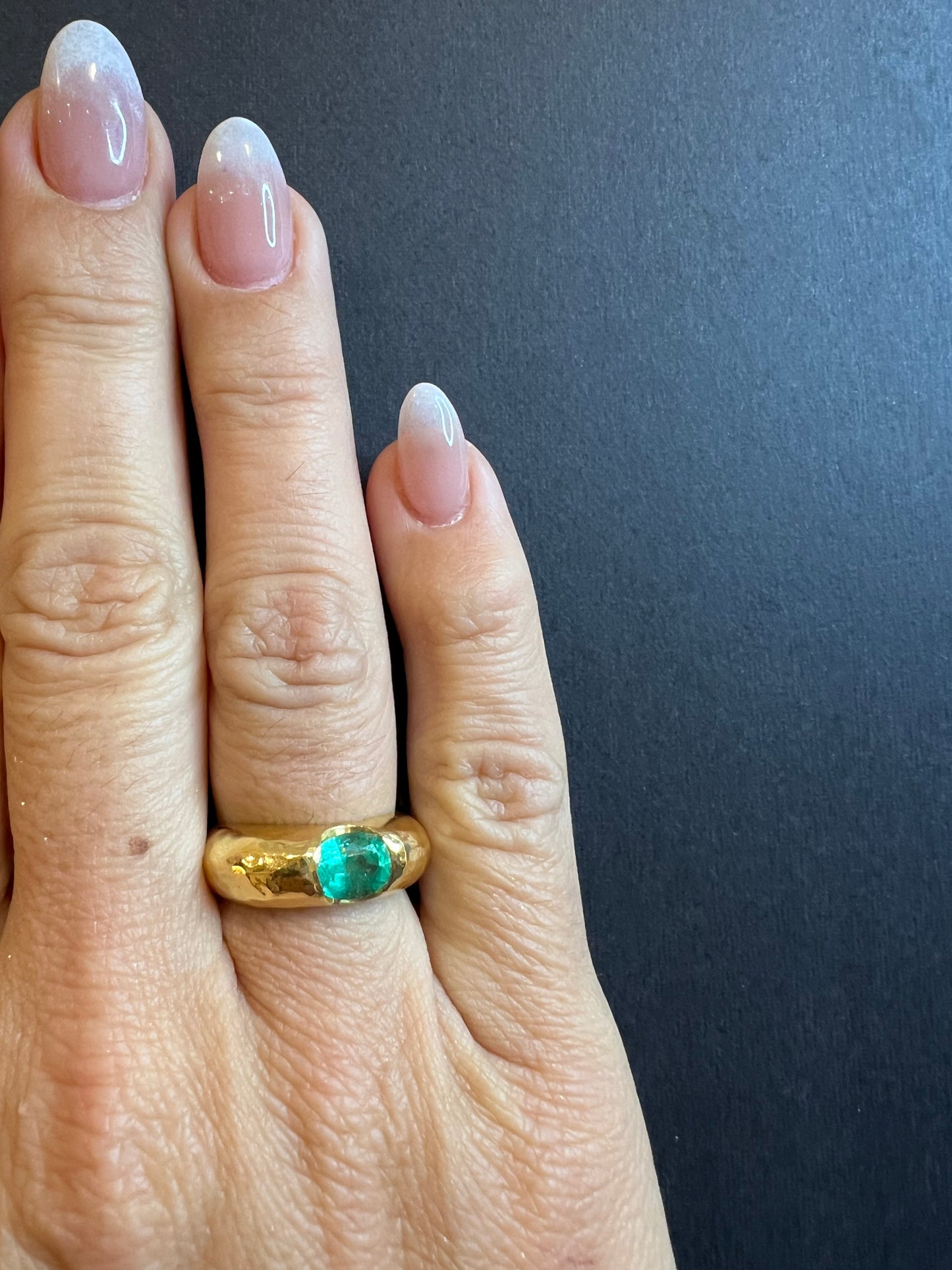 Colombia Emerald & Gold Ring
