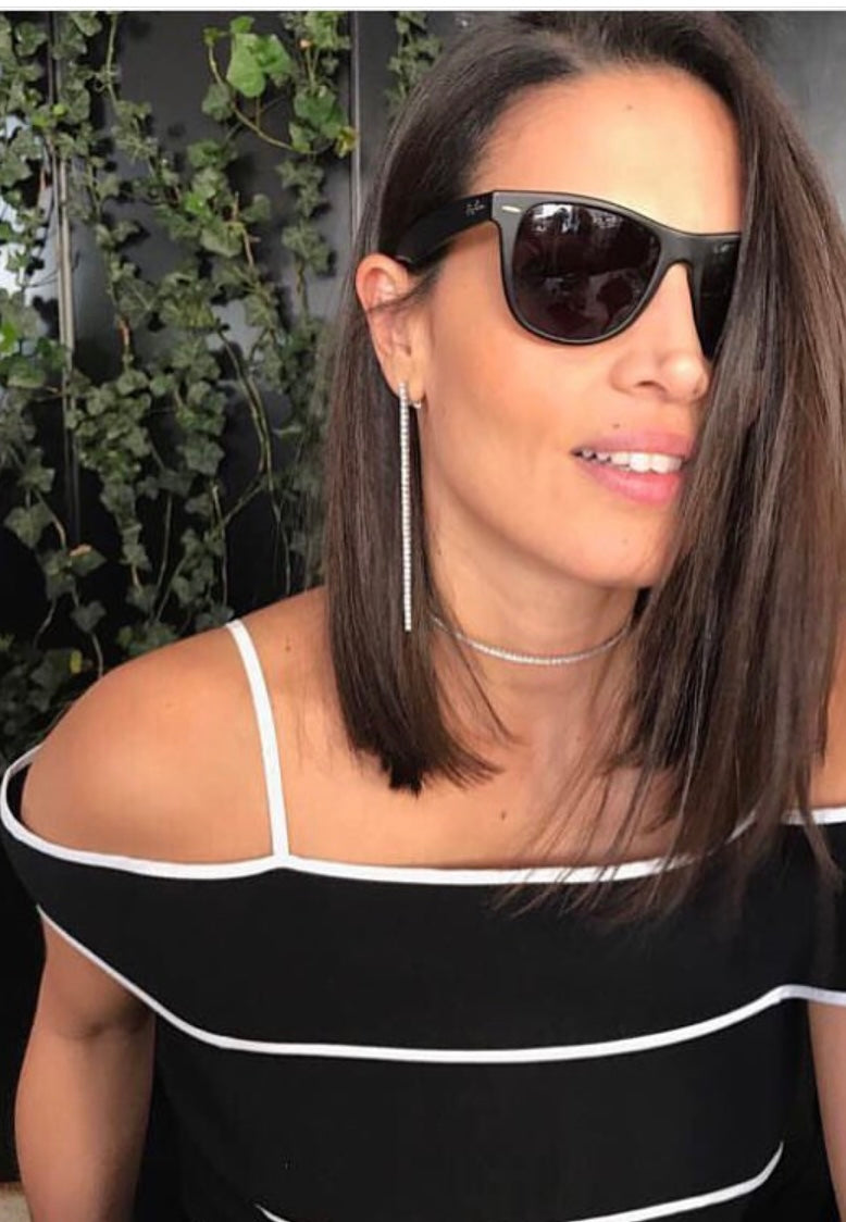 White Gold & Diamond Dangle Earring