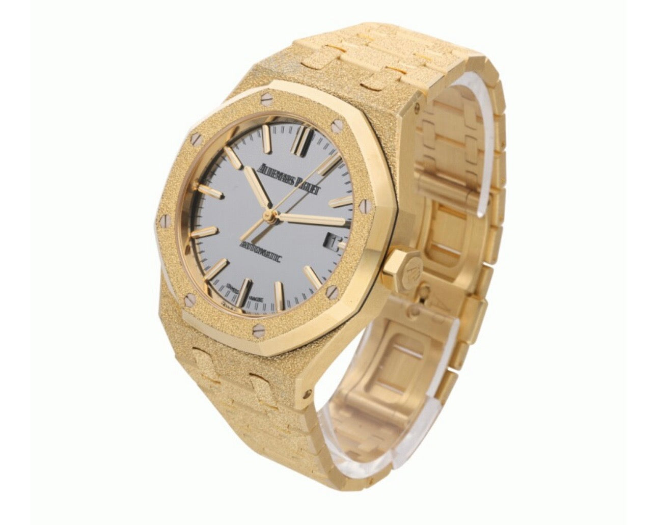 Audemars Piguet Royal Oak Carolina Bucci Frosted Gold Watch