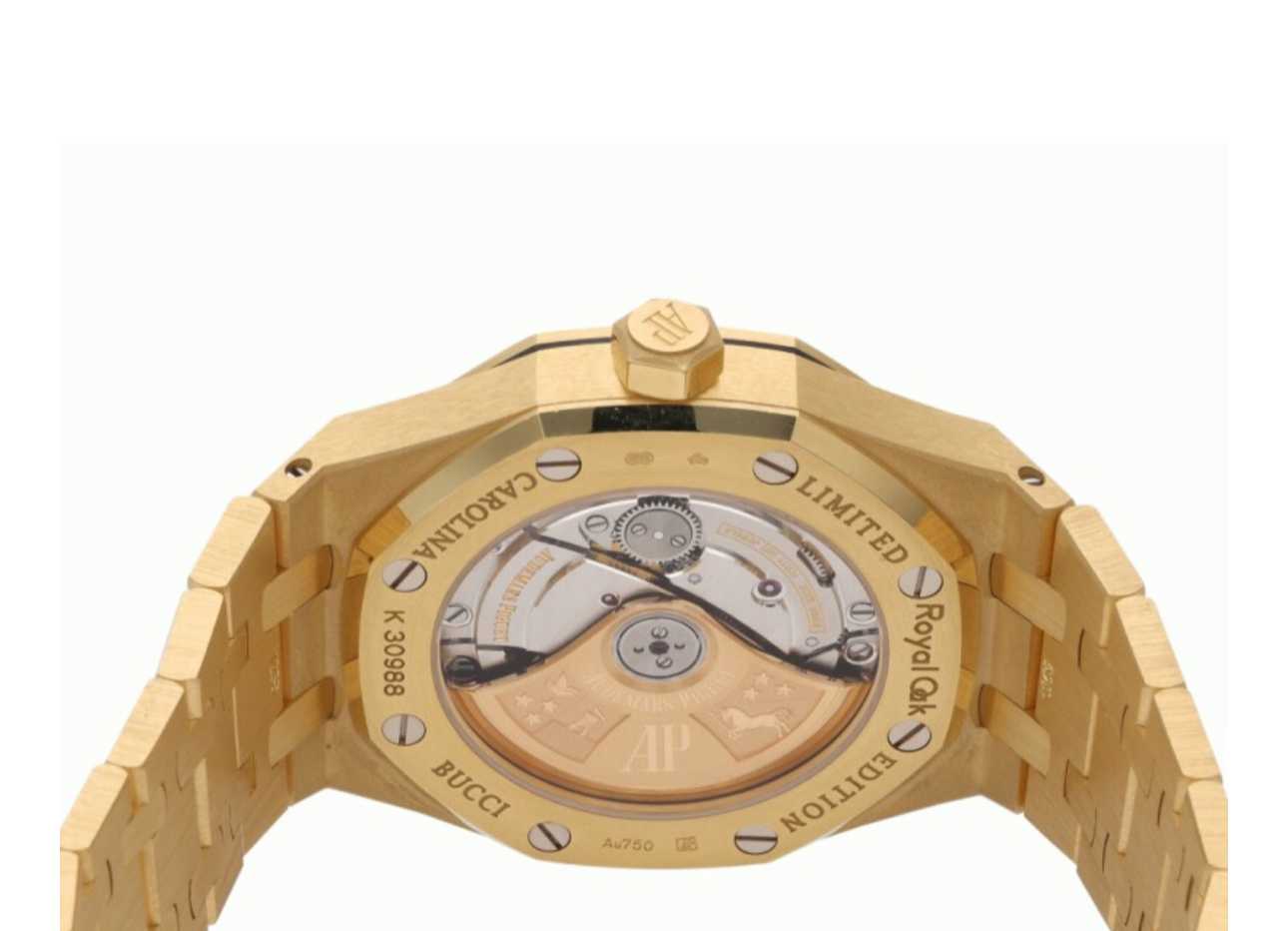 Audemars Piguet Royal Oak Carolina Bucci Frosted Gold Watch