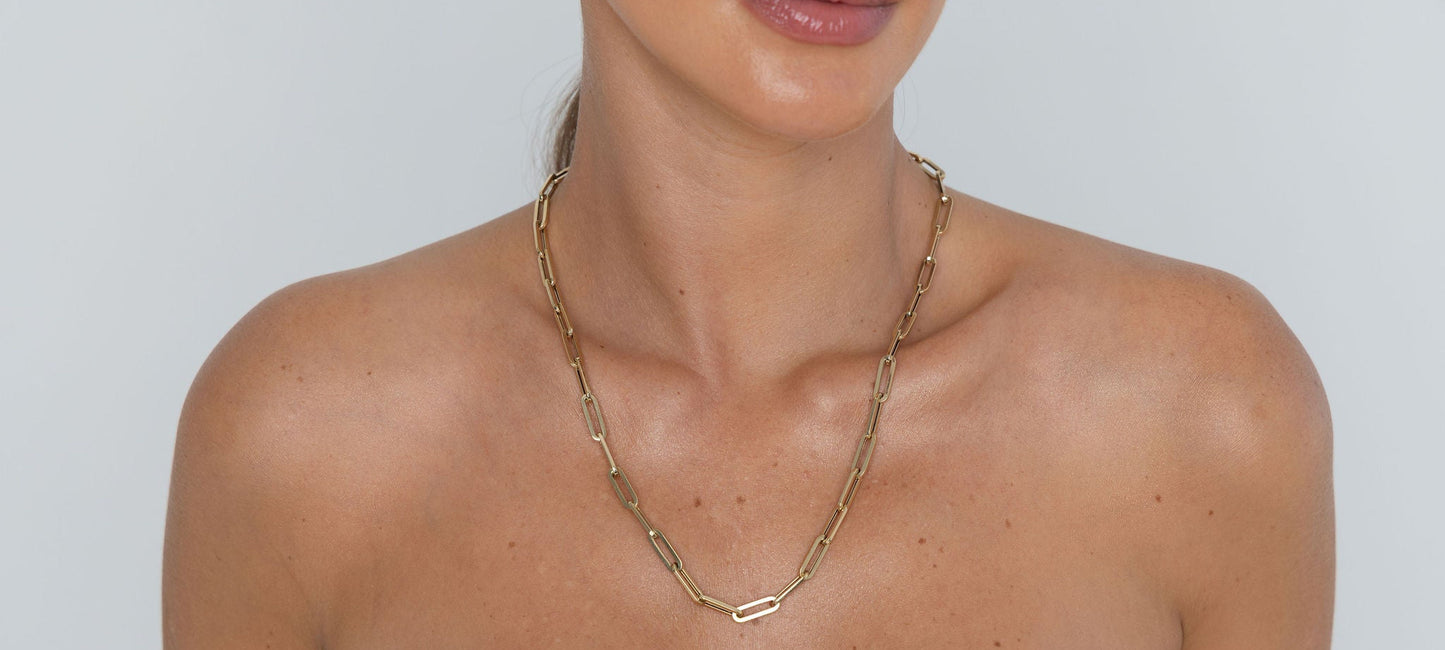 Gold Chain Necklace Large