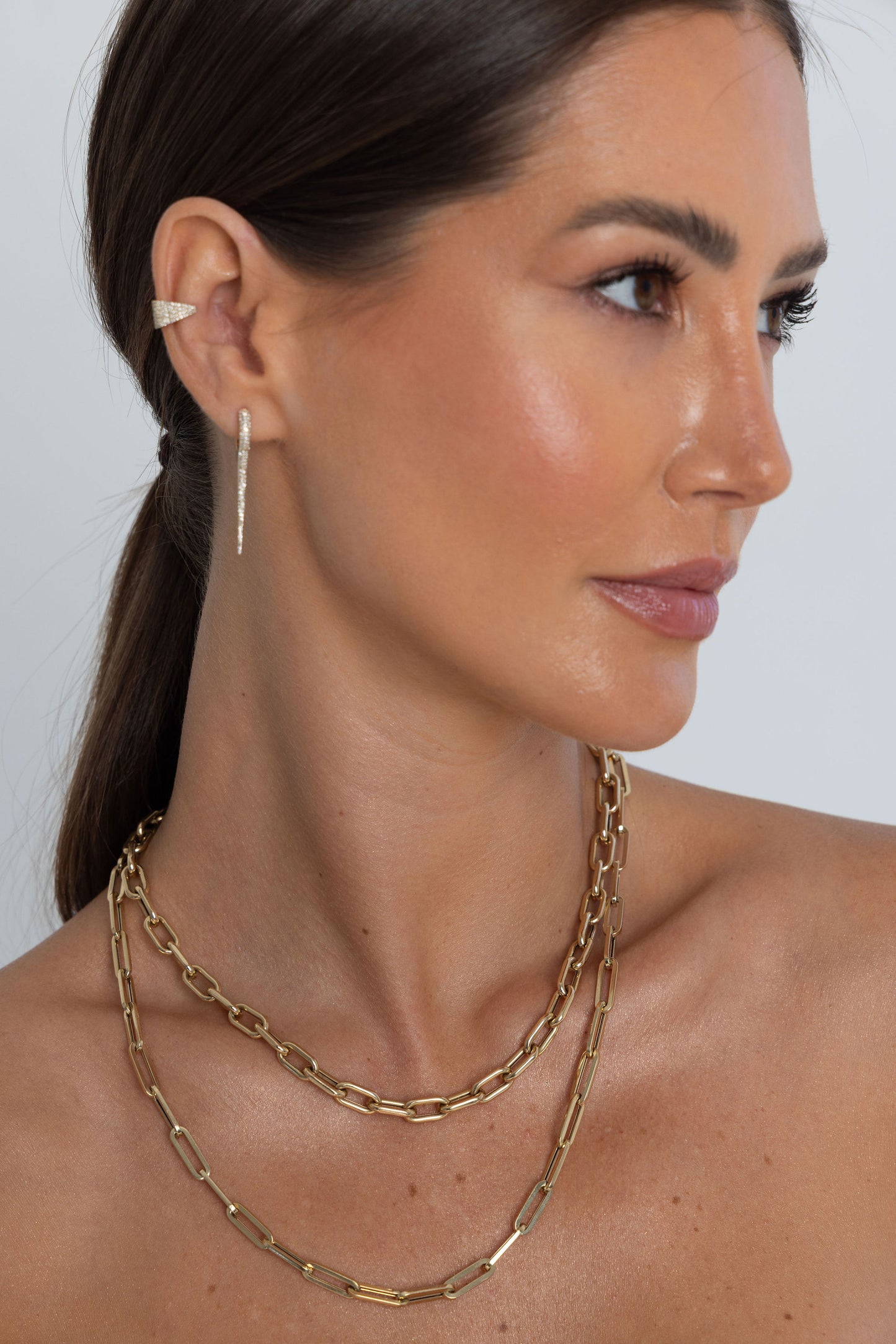 Diamond & Gold Ear Cuff