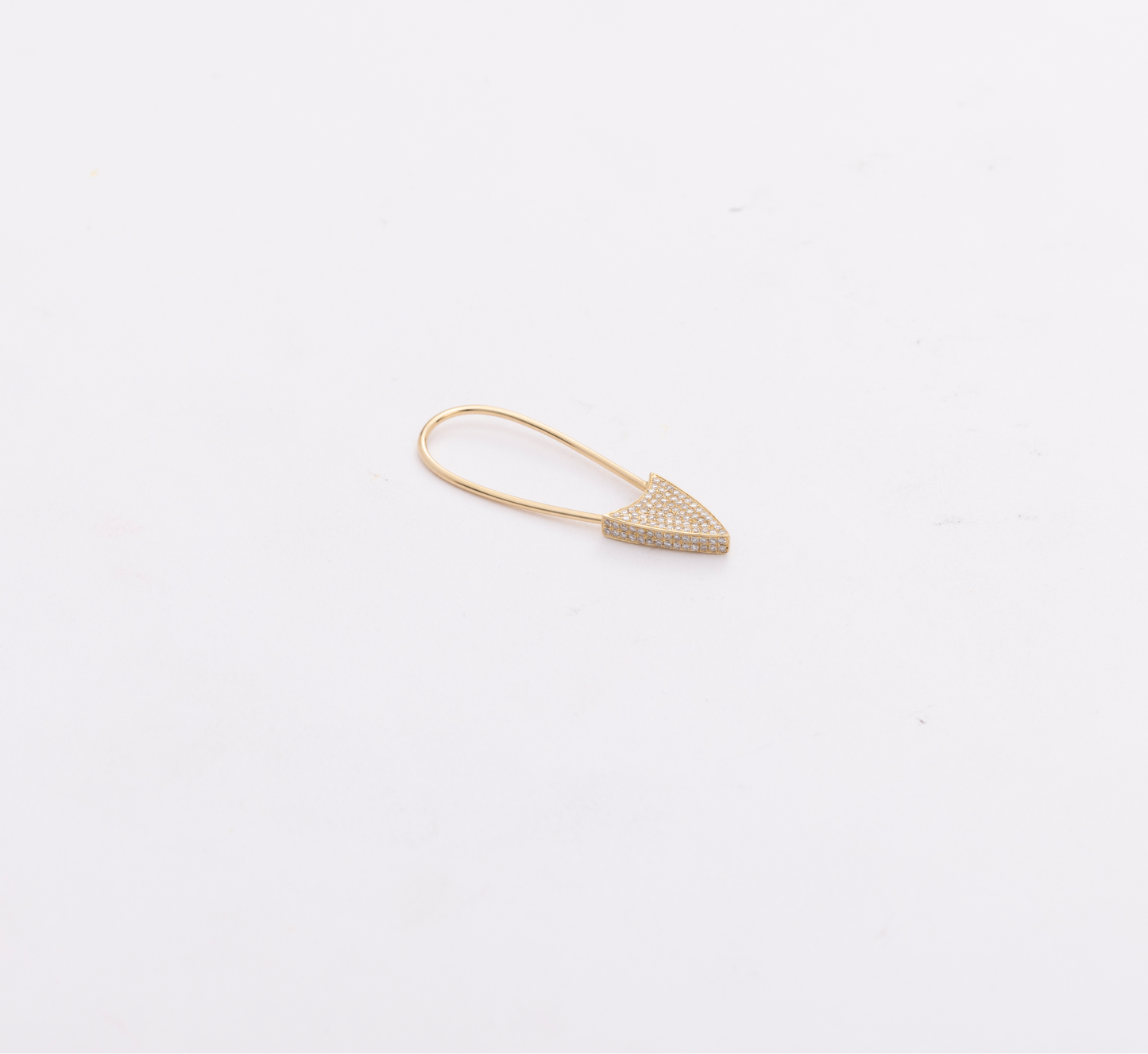 Diamond & Gold Pin Earring