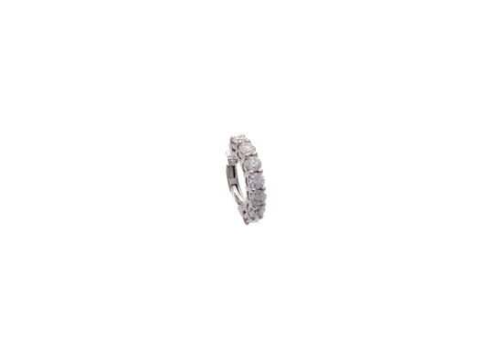 Cuff Diamond White Gold Earrings