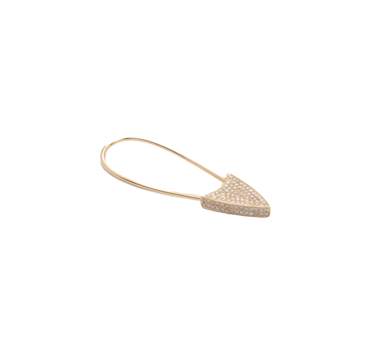 Diamond & Gold Pin Earring
