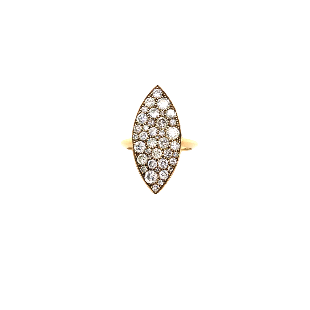 Diamond & Gold Marquise Ring