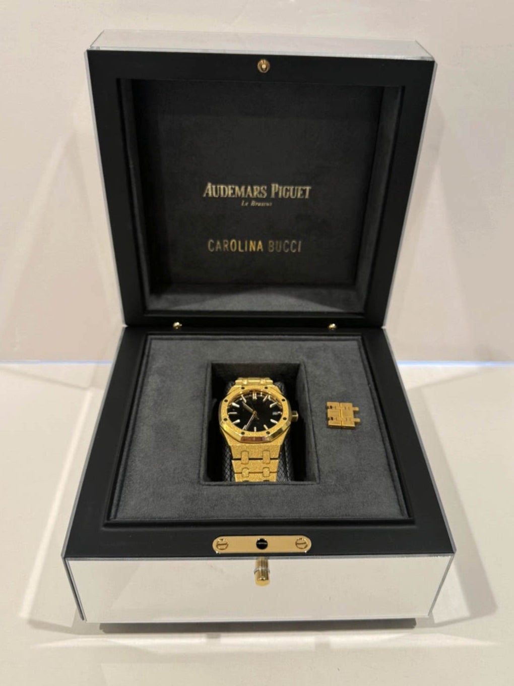 Audemars Piguet Royal Oak Carolina Bucci Frosted Gold Watch