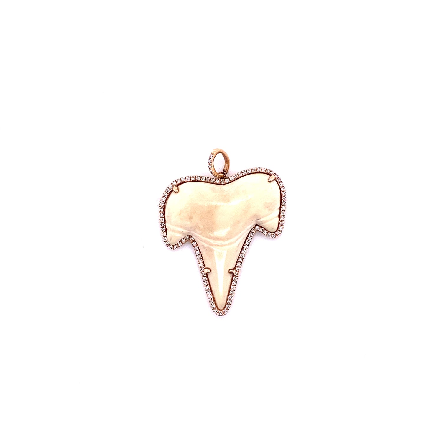 Diamond & Rose Gold Bone Charm