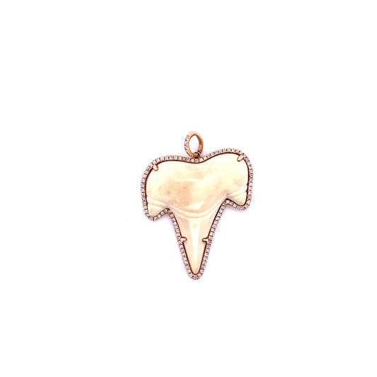 Diamond & Rose Gold Bone Charm