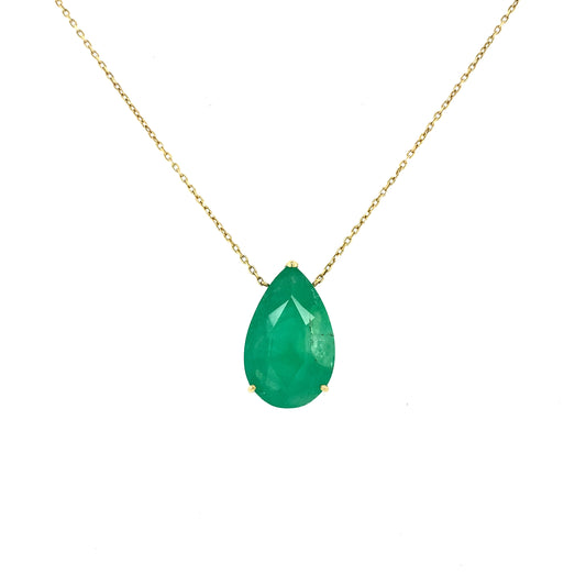 Colombia Emerald & Gold Necklace