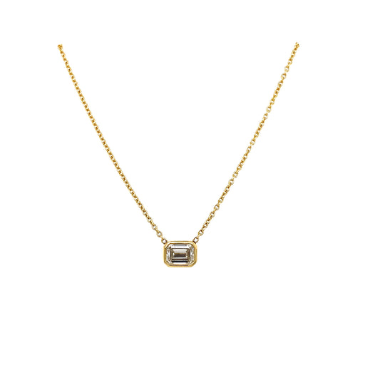 Radiant Diamond & Gold Necklace