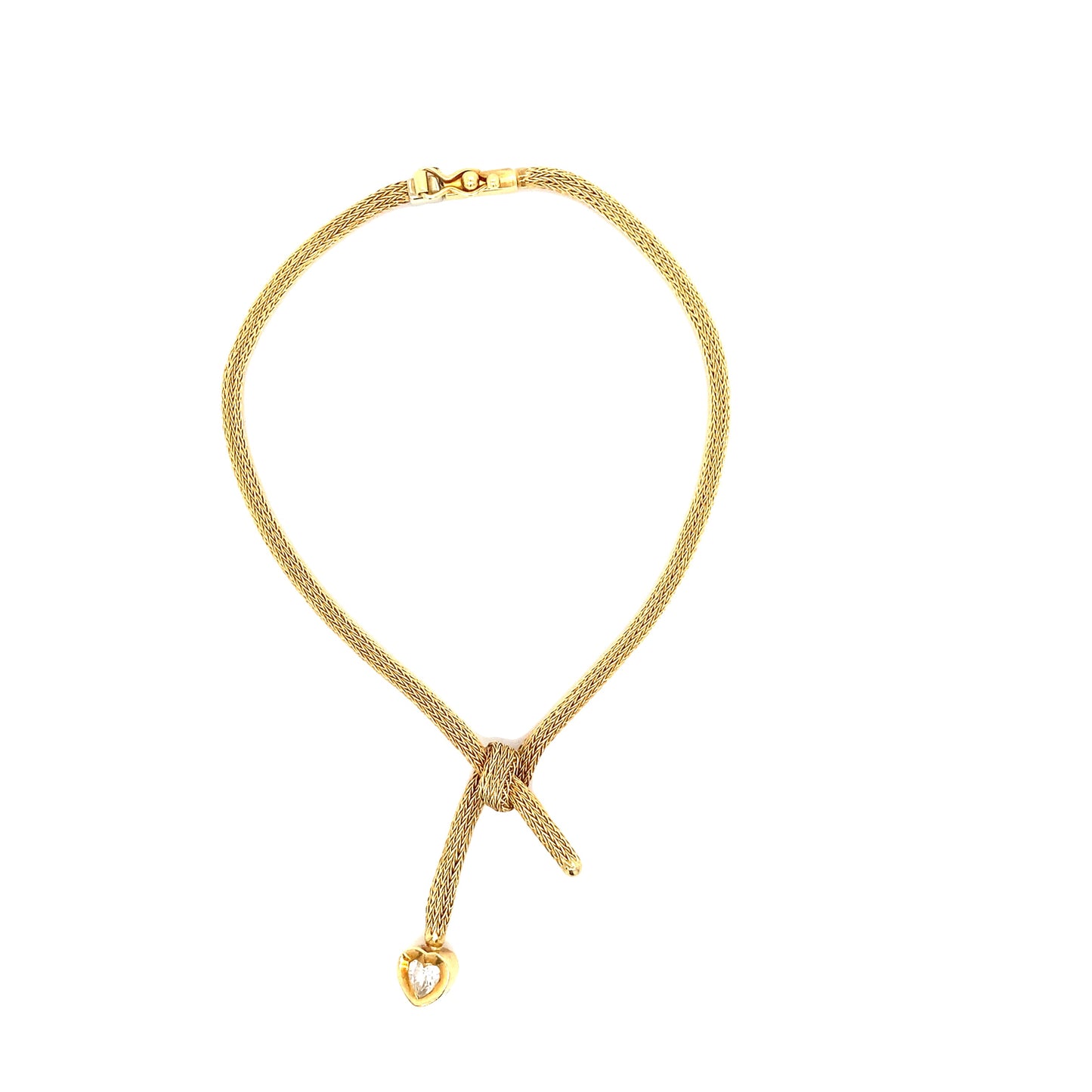 Gold & Diamond Heart Bracelet