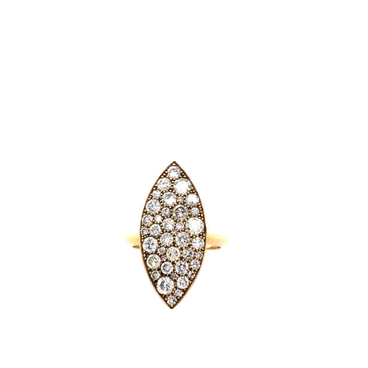 Diamond & Gold Marquise Ring