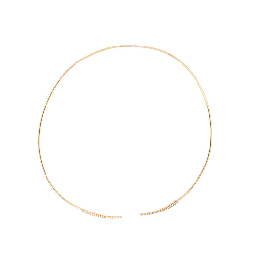 Diamond & Rose Gold Cuff Choker