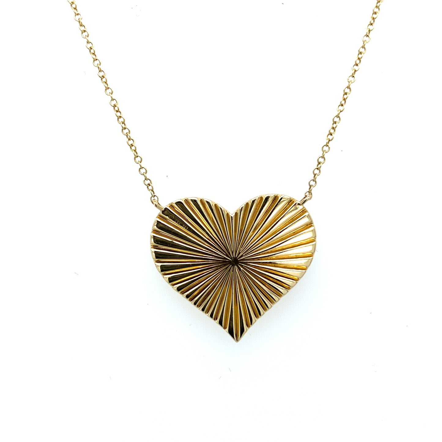 Gold & Diamond Heart Necklace