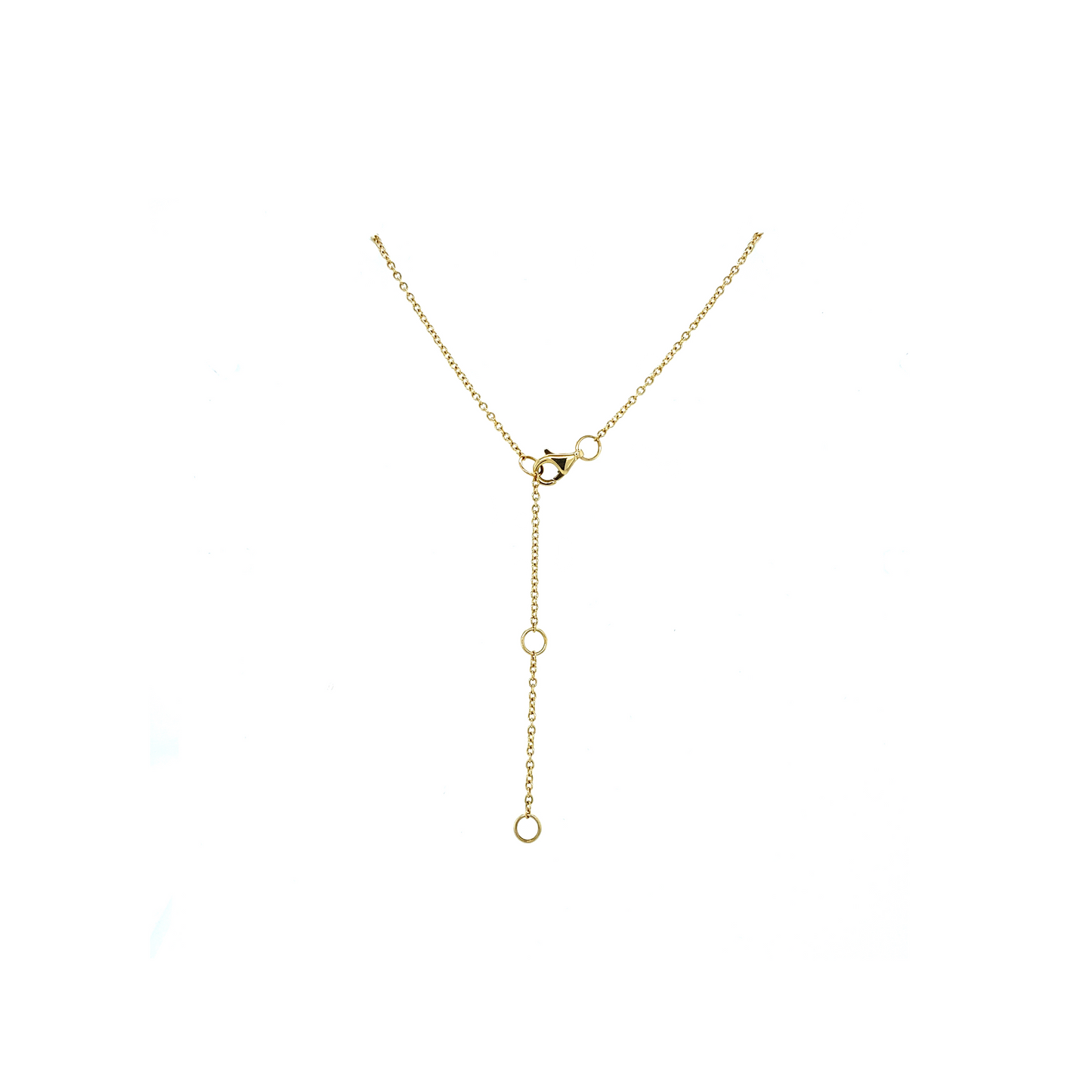 Black Diamond & Gold Wing Necklace