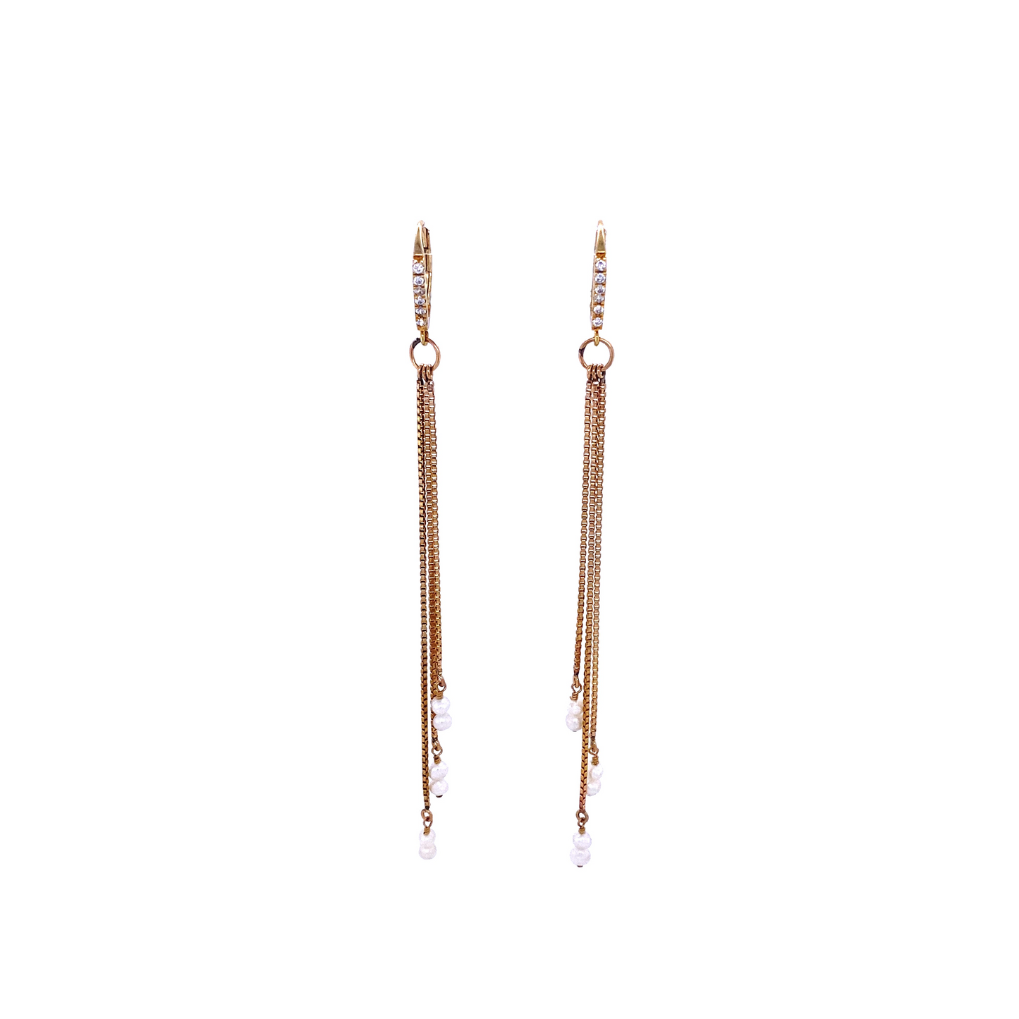 Gold Fringe Dangle Earring
