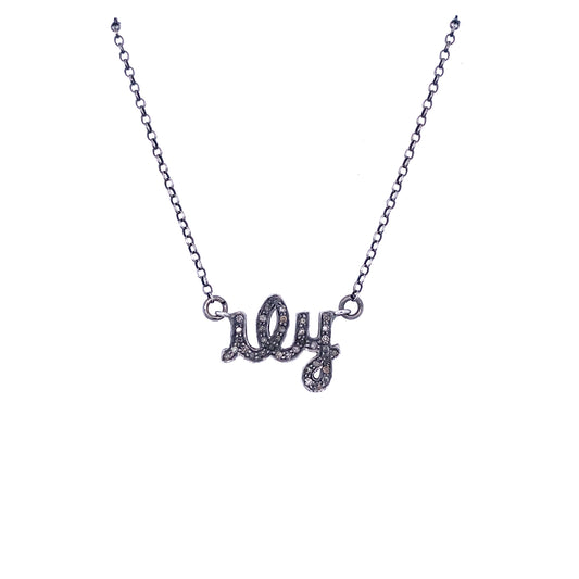 Diamond 'I Love You' Necklace