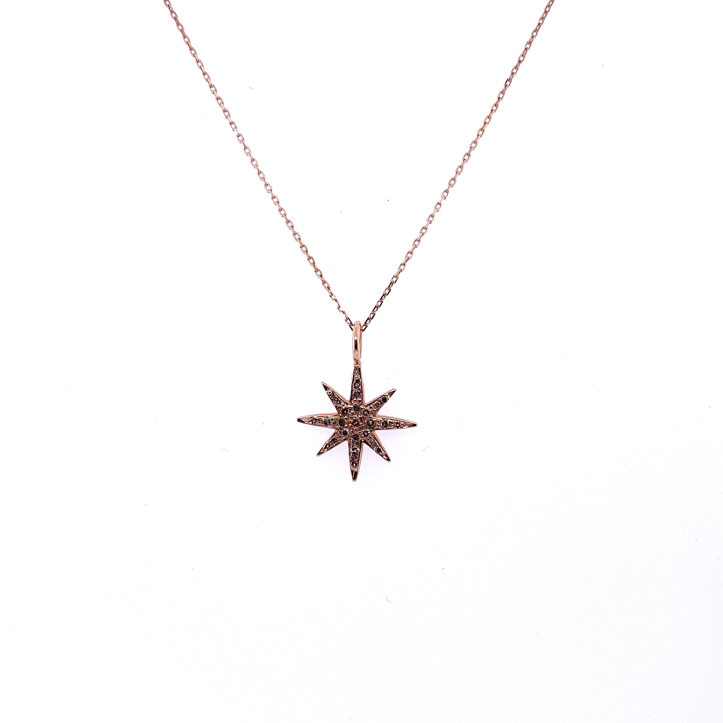 Gold & Diamond Star Necklace