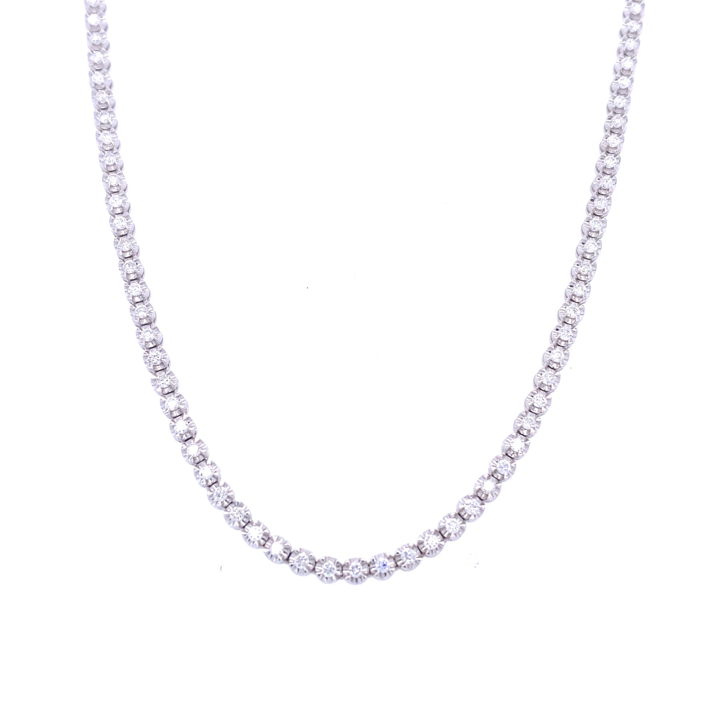 White Gold & Diamond Tennis Necklace