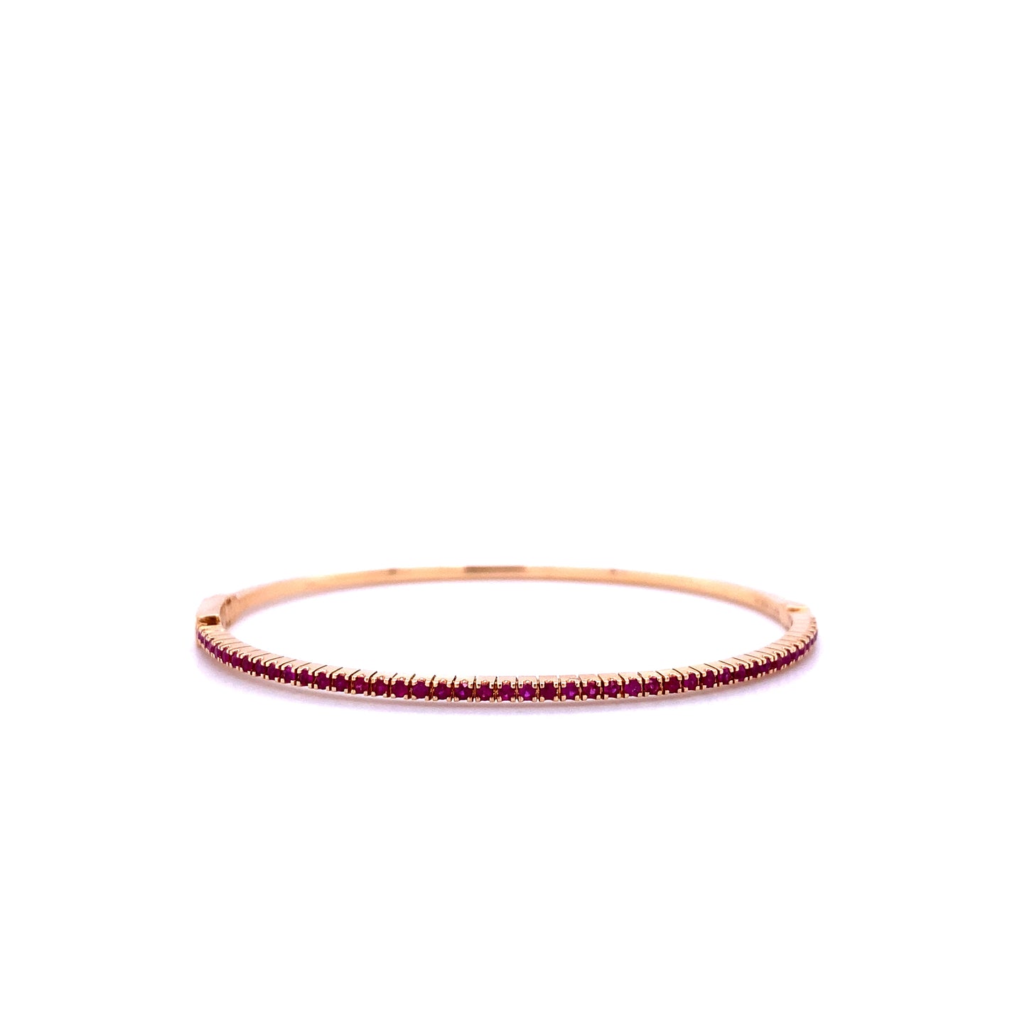 Rose Gold & Ruby Cuff Bracelet