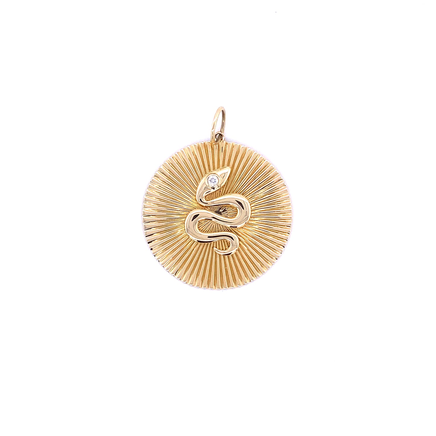 Diamond & Gold Snake Charm