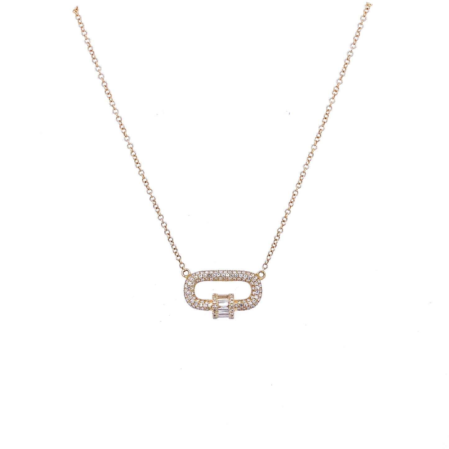 Gold & Diamond Spinner Necklace