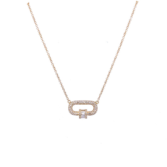 Gold & Diamond Spinner Necklace