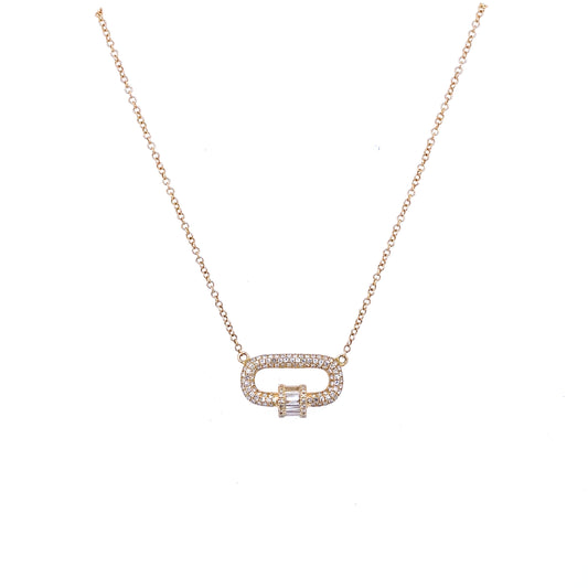 Gold & Diamond Spinner Necklace