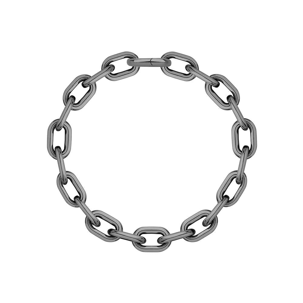 Black Rhodium Cuban Necklace