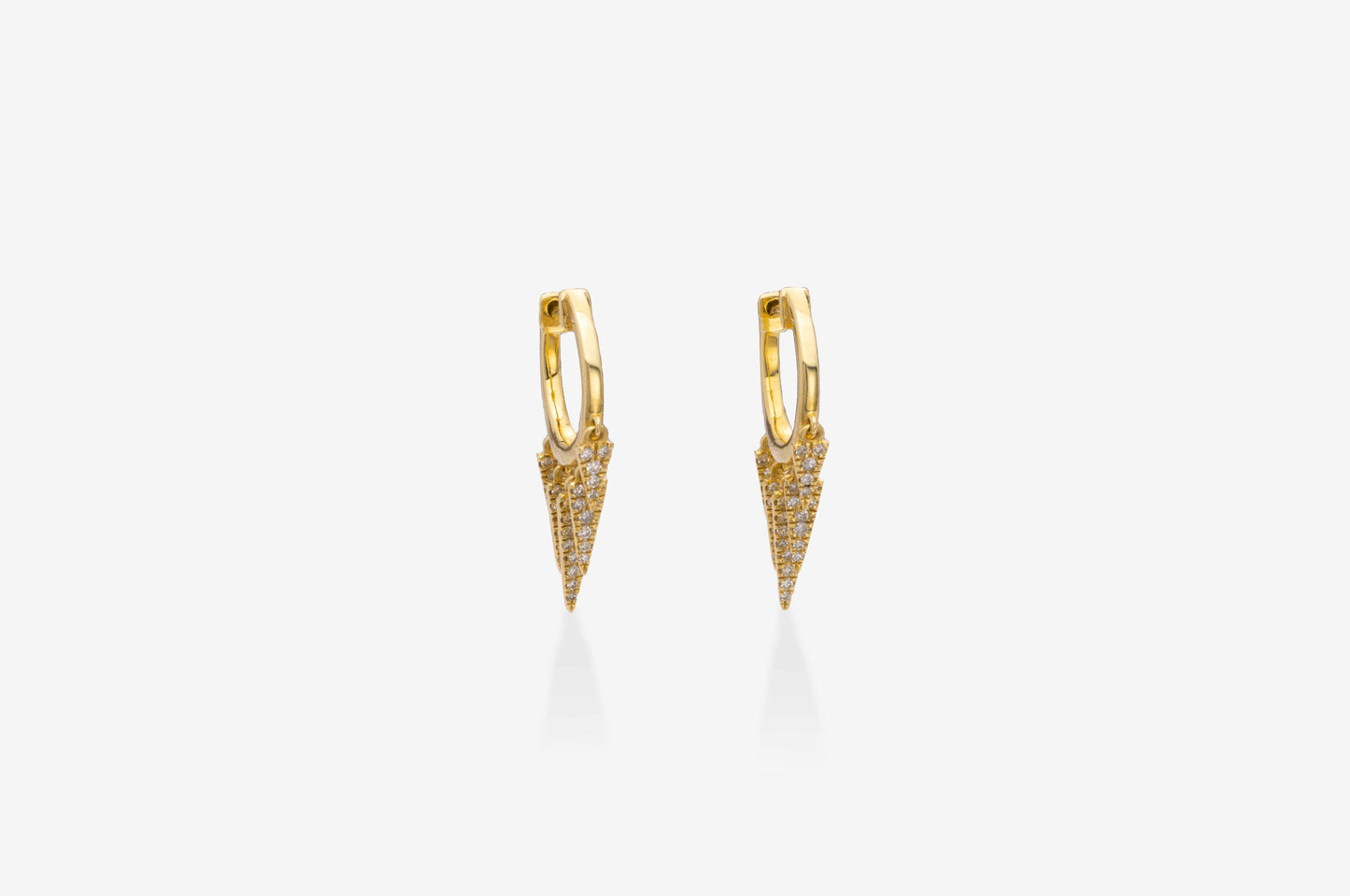 Diamond & Gold Dagger Earrings