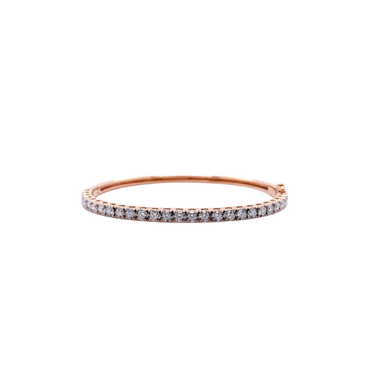 Rose Gold & Diamond Cuff Bracelet