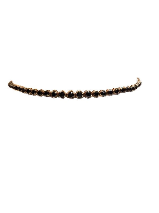 Black Diamond & Gold Choker