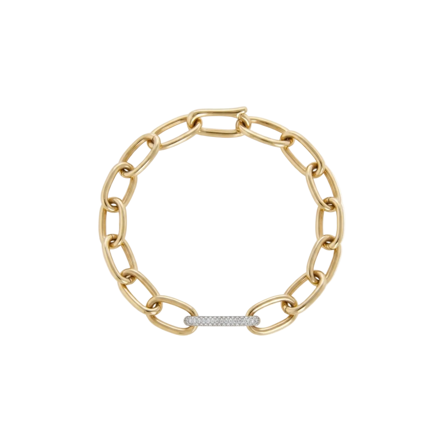 Gold & Diamond Cuban Bracelet
