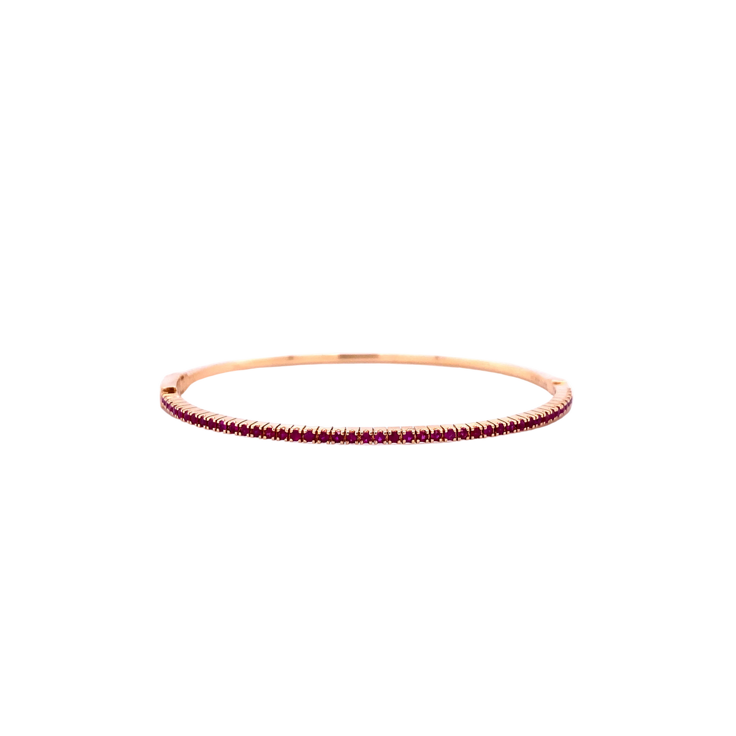 Rose Gold & Ruby Cuff Bracelet