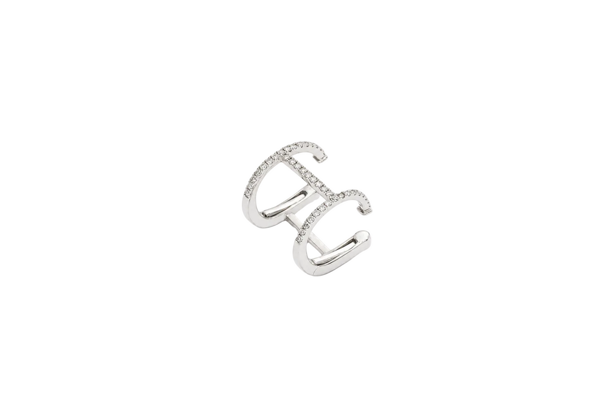 Diamond & White Gold Ear Cuff