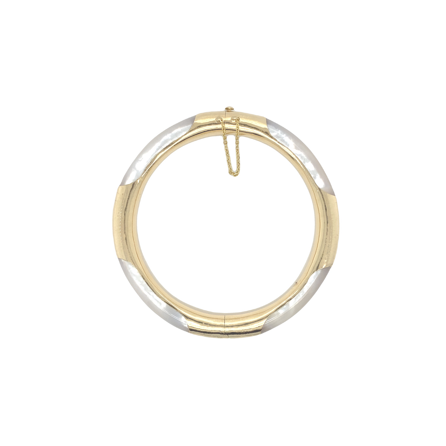 Mother of Pearl & Gold Cuff Bracelet