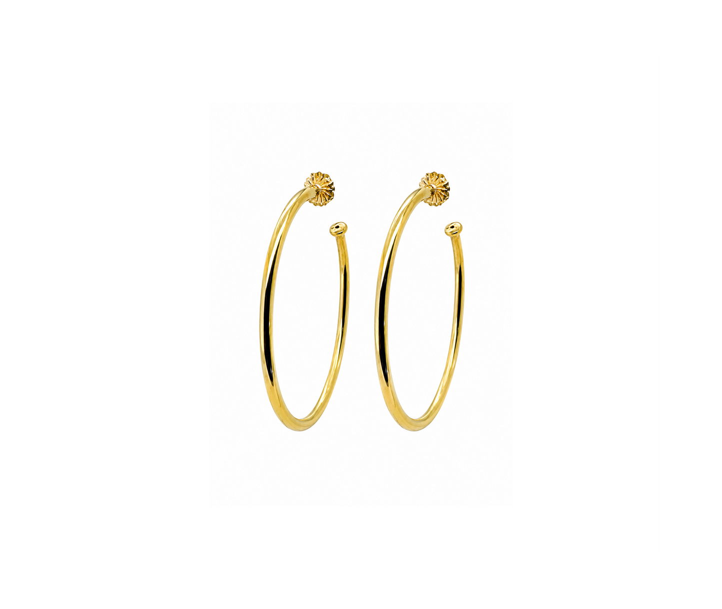 Gold Hoops Earrings AB